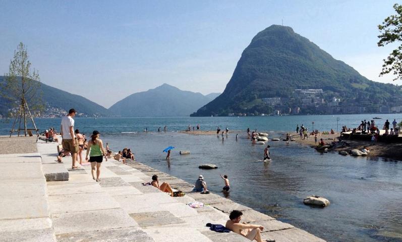 Appartamento Centrale Con Wifi E Posteggio Privato Gratis! Lugano Exterior foto